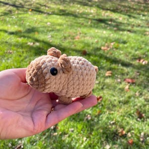 Crochet Capybara Plushie,Mini Capybara Crochet Plushies,Crochet Mini Capybara, Crochet Capybara, Baby Capybara,Handmade Stuffie Plush Gift