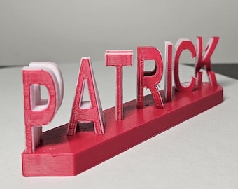 Custom 3D Printed Name Tag
