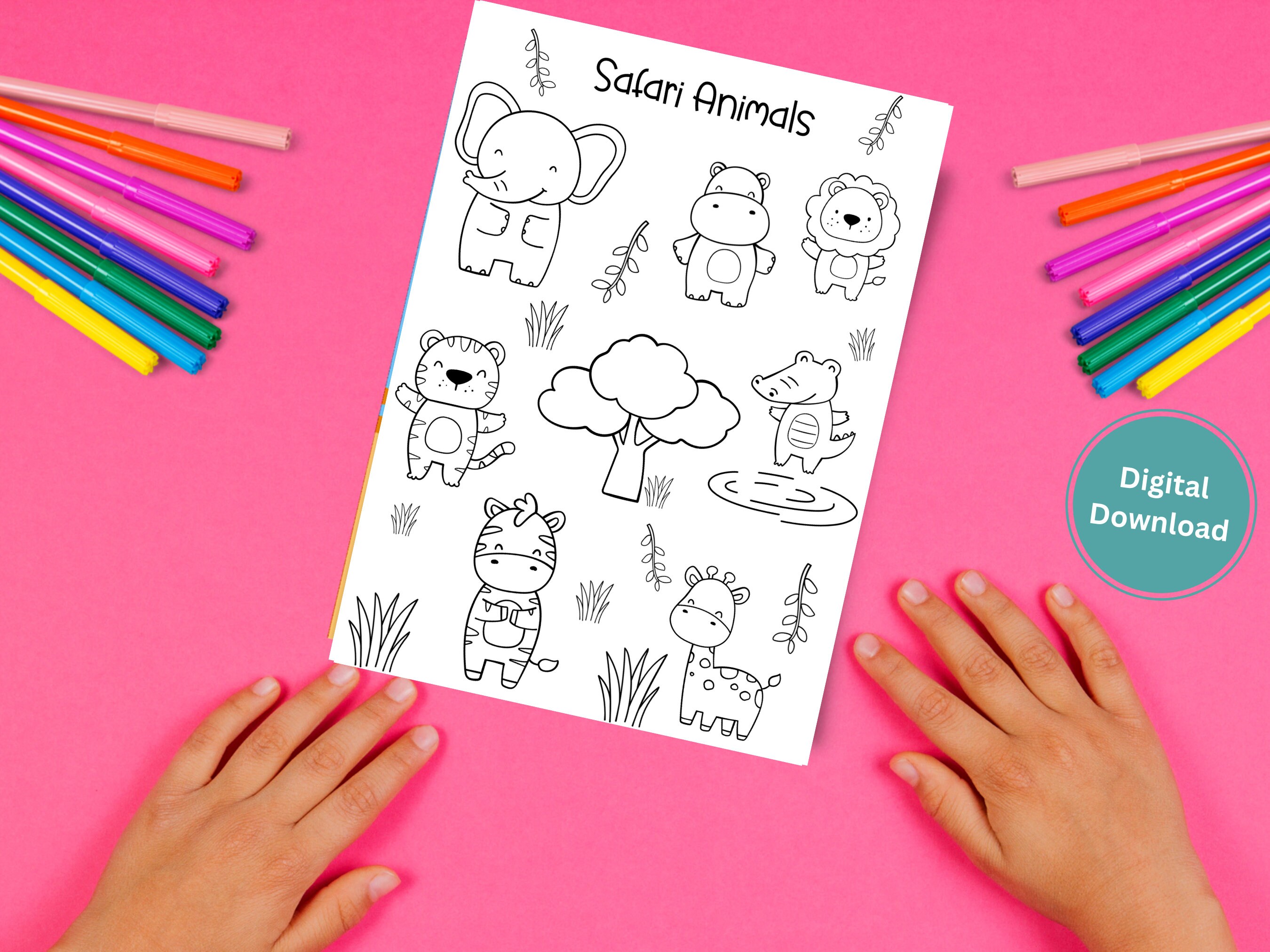 Printable colouring sheets coloring sheets instant download etsy