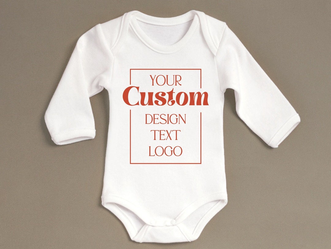 Custom Baby Onesie®, Logo Baby Onesie®, Custom Text Onesie®, Custom