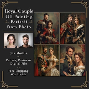 写真からカスタムメイドの王室肖像油絵、ルネッサンス肖像画、歴史的肖像画、王室肖像画、記念日のギフトアイデア L36