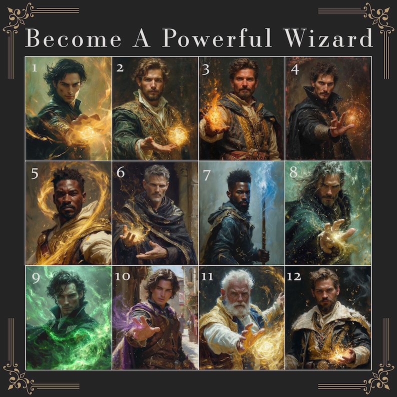 Wizard Guard Portrait Custom Wizard Portrait Oil Painting From Photo, Custom Fantasy Portrait ...