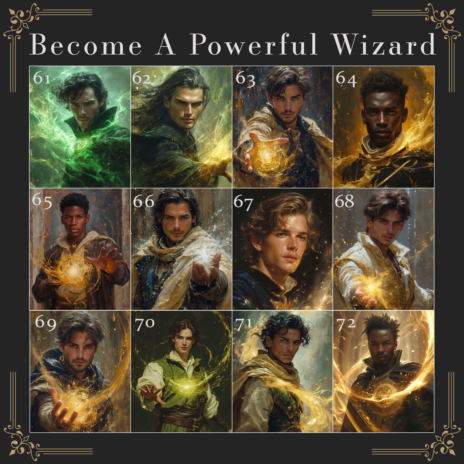 Wizard Guard Portrait Custom Wizard Portrait Oil Painting From Photo, Custom Fantasy Portrait ...