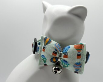 HOT AIR BALLOONS Bow Tie Breakaway Collar For Cats