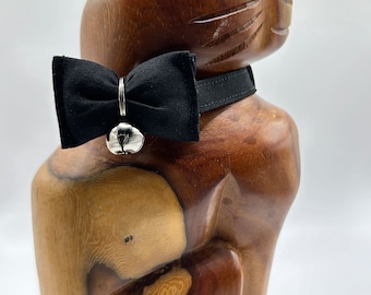 CLASSIC BLACK Bow Tie Breakaway Collar For Cats