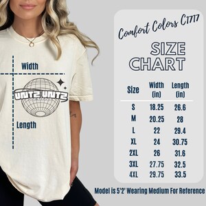 Untz Untz Size Chart for Music Tees