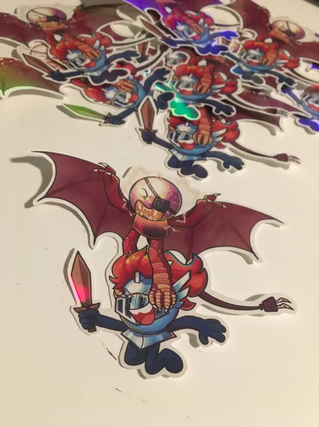 Paper Puppets Take 2 Plasma Ball Knight Helmet Vinyl Holographic