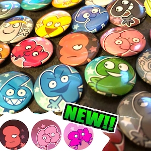 Botones Pinback de BFDI Algebralien 1.25 en - exhibición de objetos