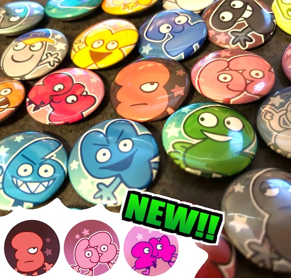 BFDI Algebralien 1.25 in Pinback Buttons - Object Show - Etsy Israel