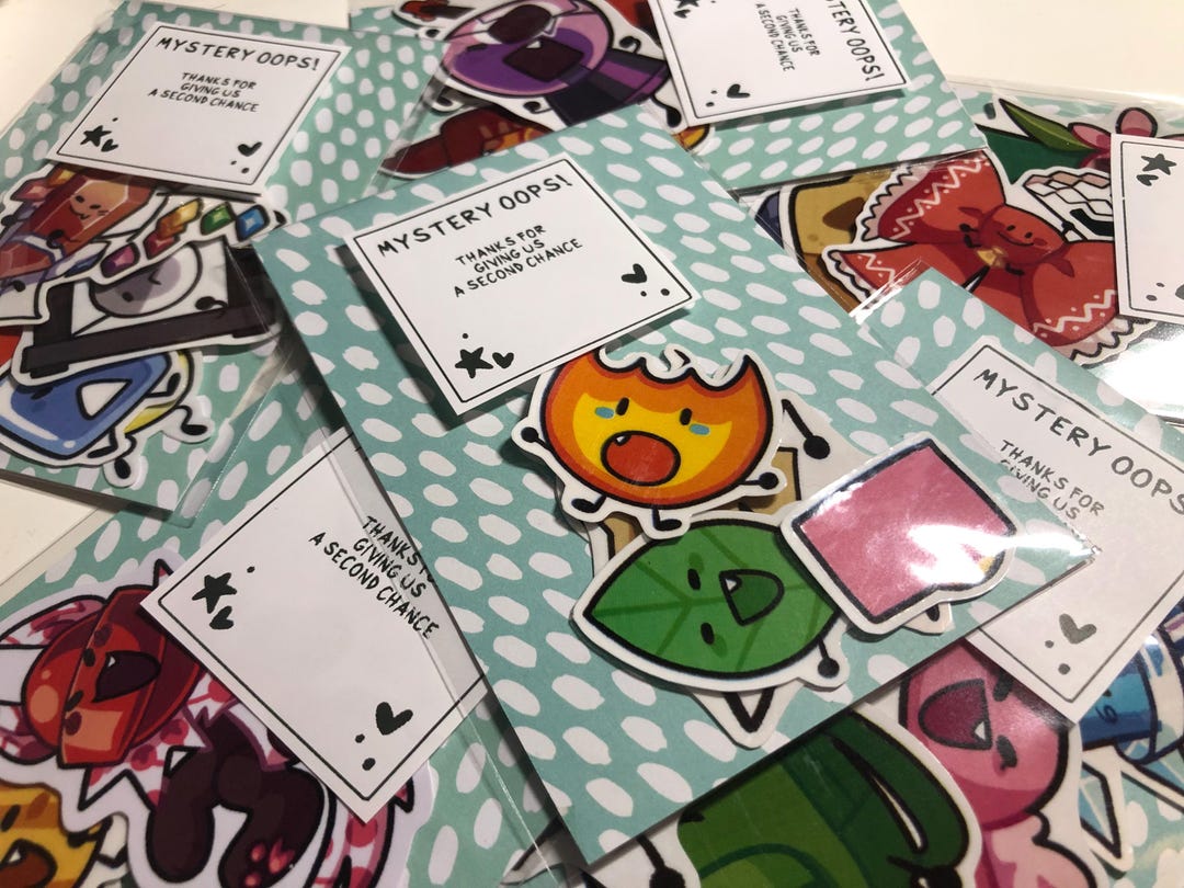 Oops Sticker Packs | Pack of 5 Random B Grade Object Show Vinyl ...