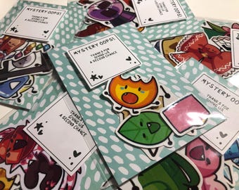 Oops Sticker Packs | Pack of 5 Random B Grade Object Show Vinyl Stickers