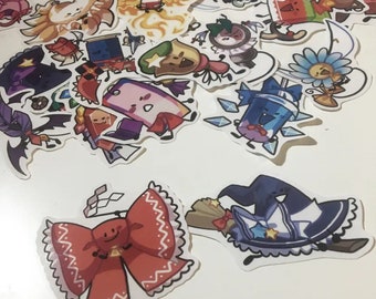 Small Touhou Project x BFDI (Fantasy Fight) Stickers - 東方 object show