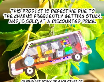 DEFECTIVE BFDI Freesmart Supervan Shaker Acrylic Keychain - object show