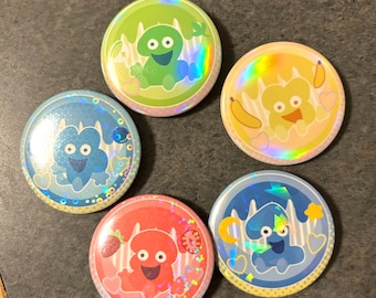 BFDI Algebralien Holographic 1.75 inch Button Pin - object show