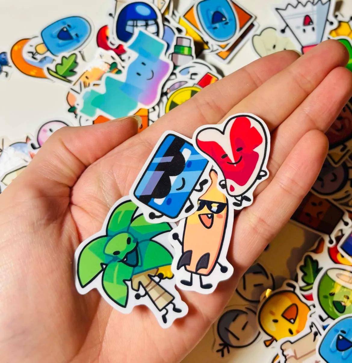 Small BFDI Mini Series Object Show Vinyl Stickers - Etsy