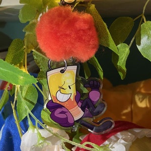 TFMI Lip Gloss Acryl Schlüsselanhänger w / pompom - Objekt zeigen