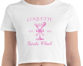 Coquette Social Club Crop Top | Coquette Baby Tee | Y2K Coquette Baby Tee | Coquette Girl Aesthetic | Y2K Crop Top | Social Club Shirt