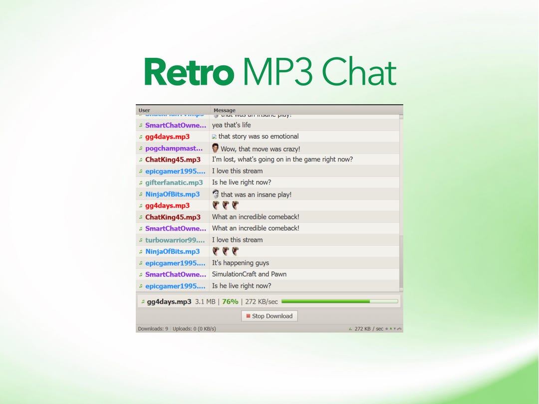 Retro MP3 Twitch Chat Widget, Animated UI (digital Download) - Etsy ...