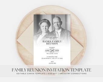 Personalized Family Reunion Invitation Template Save The Date