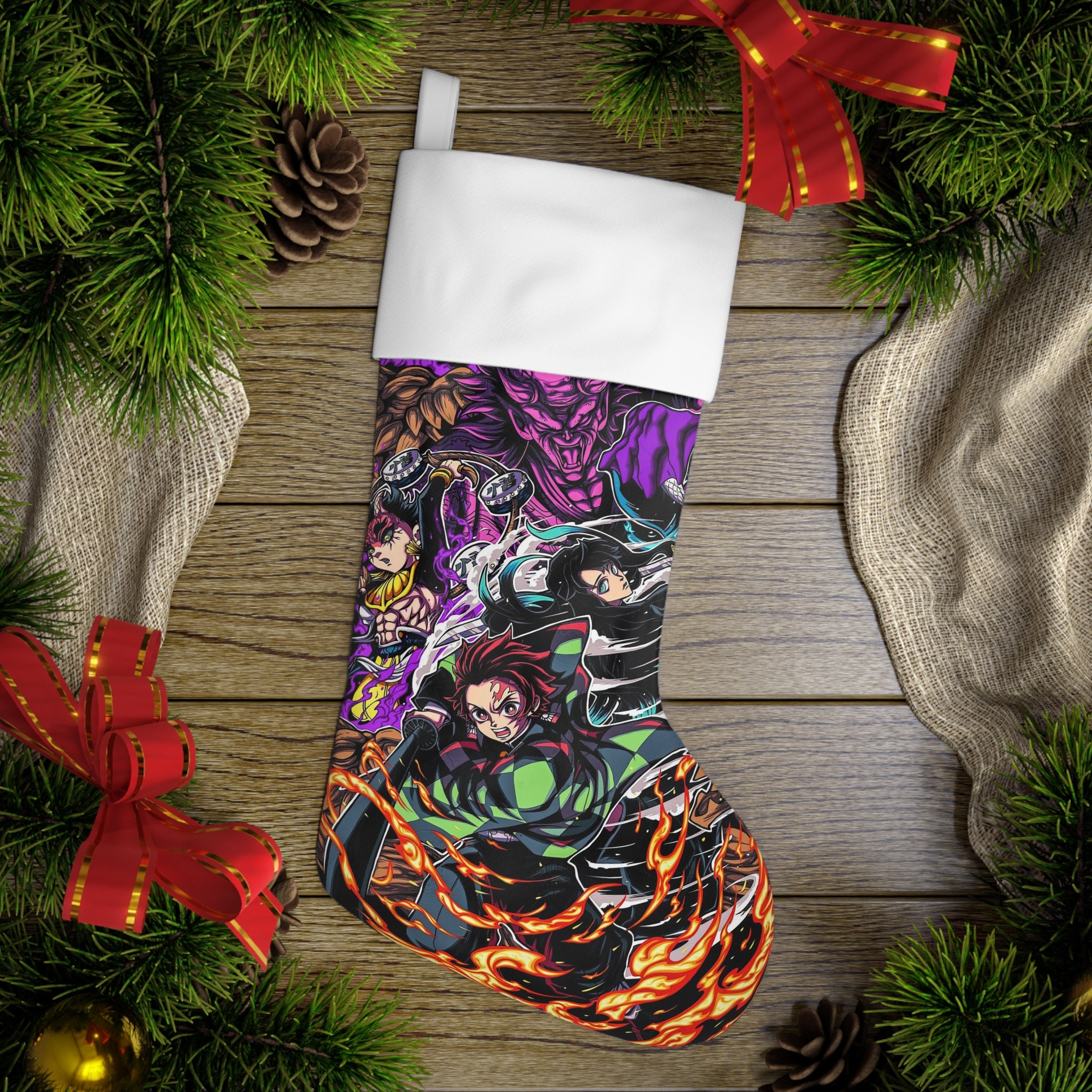 Discover demon Christmas Stocking, Family Christmas Stocking