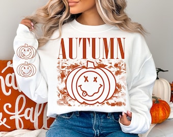 Fall Sweatshirt, Fall Shirt, Nirvana inspired Shirt, Autumn Shirt, Nirvana, Fall, Pumpkin Shirt, Vintage Pumpkin
