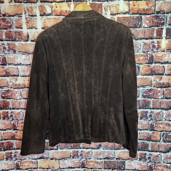 Y2K Mossimo Genuine Leather Suede Jacket - image 3