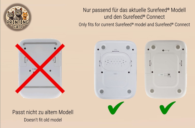 Verstellbarer Ständer für SureFeed® Futterautomat verschiedene Winkel und Höhen 3D Druck personalisiert Bild 7