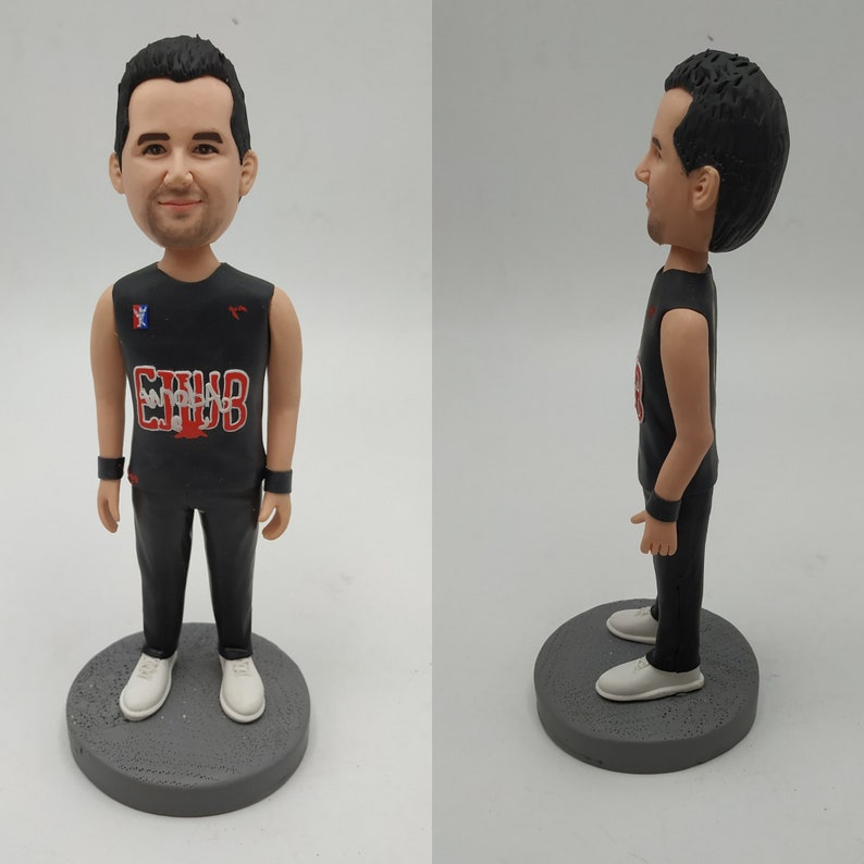 Custom Bobbleheads Doll From Mother and Son Photo, Bobbleheads Keychain
