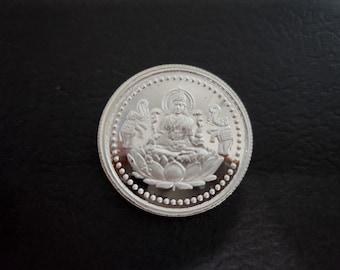 Lakshmi Silver Coin -10g - 99.9 Pure Silver | 999 Sterling Silver