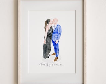 Custom Watercolor Painting From Photo, Generational Wedding Portrait, Mother Gift From Daughter, Mothers Day Gift, Mother Of The Bride Gift