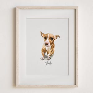 Benutzerdefinierte Haustier Porträts Aquarell Haustier Porträt Muttertag Geschenk Geschenk für Mama Erinnerungsgeschenk Haustierliebhaber Geschenk Mini pro Porträt Hund Gemälde Katze