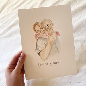 Custom Watercolor Portrait, Family Portrait, Custom Portrait From Photo, Portraits From Photos, Personalized Gifts, Mother&#39;s Day Gift