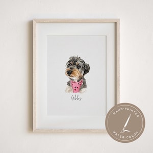 Tierportrait vom Foto Personalisiertes Geschenk Haustier Gemälde Digitales Tierportrait Haustier Erinnerungsgeschenk Haustier Geschenke Hundeportrait Hunde Illustration