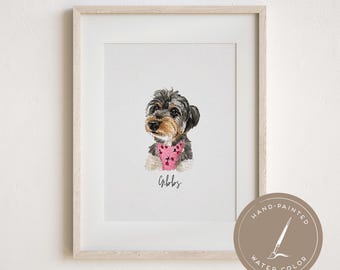 Ritratto di animale domestico personalizzato da foto, regalo personalizzato, dipinto di animali domestici, ritratto digitale di animali domestici, gif commemorativa di animali domestici, regali per animali domestici, ritratto di cane, illustrazione di cane