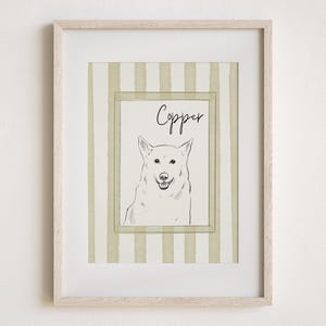 Mini Custom Drawing Pet Portrait, Dog Portraits from Photos ,Dog Portraits From Photos, Pet Sketch Custom Hand Painted Pet Memorial drawing
