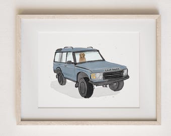 Car Painting From Photo, Car Portrait Print, Vehicle Painting, Custom Watercolor Car Illustration, Personalized Drawing Car, Truck Painting