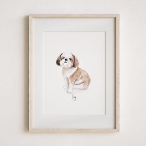 Mini Custom Watercolor Pet Portrait, Dog Portraits from Photos,Dog Portraits From Photos, Pet Painting, Custom Tiny Paintings, Hand Painted