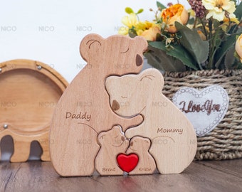 koalas Family Puzzle-Family Names-Family Keepsake Gift-Xmas Gifts-Gift For Family-Personalized Gift
