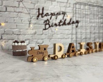 Name Puzzle Train-Personalized  Gift-Personalised Baby Gift-Toy Train-Baby Gift-Baby Keepsake-Christening Gift-Toy Gifts for Baby