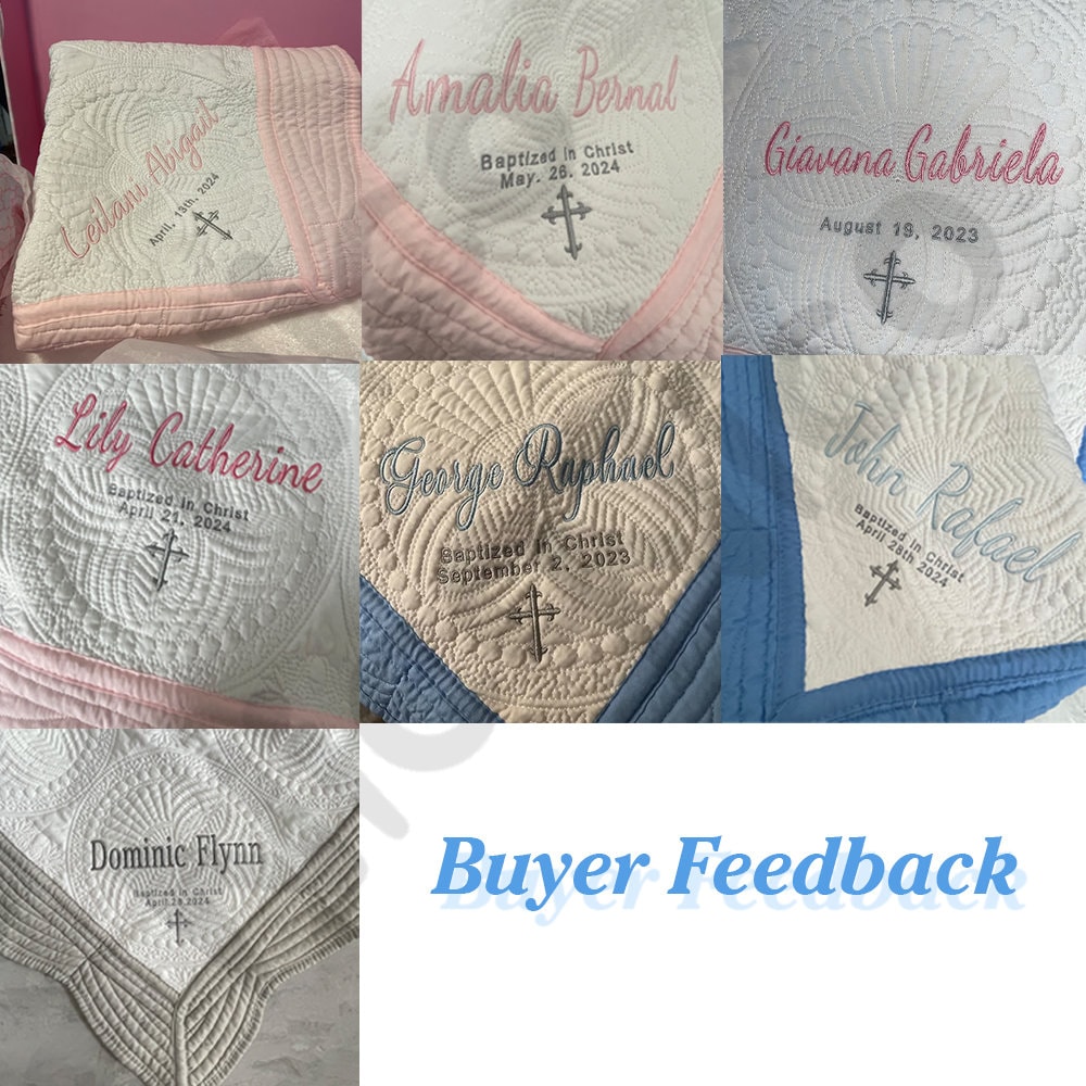 Personalized Baptism Blanket - Baptism Gift - Christening Gift - Baptized in Christ - Baptism Blanket - Gift from Godmother-Gift with Cross