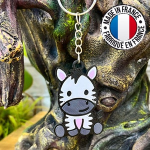 Zebra Keychain | Adorable Safari Animal Collection | Gift Idea | 3D Printing