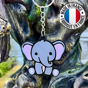 Elephant Keychain | Adorable Safari Animal Collection | Gift Idea | 3D Printing