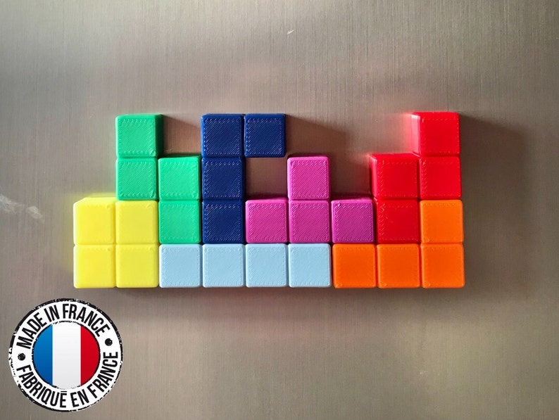 Tetris Video Game Fridge Magnets Decreasing prices 3D printing image 2