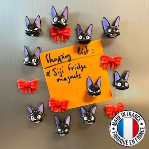 Jiji Refrigerator Magnets | 10 Kiki&#39;s Cat Magnets | Gift idea