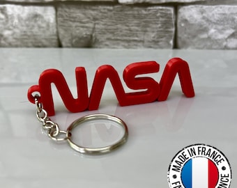 Porte-clés NASA | NASA worm logo | Impression 3D