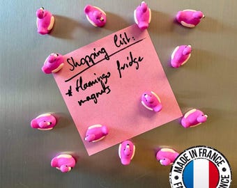 Flamingo fridge magnets | 5 to 25 mini animal magnets | Gift idea