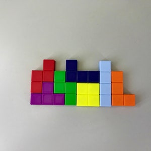 Imanes de nevera Tetris Decoración original Precios decrecientes Impresión 3d imagen 4