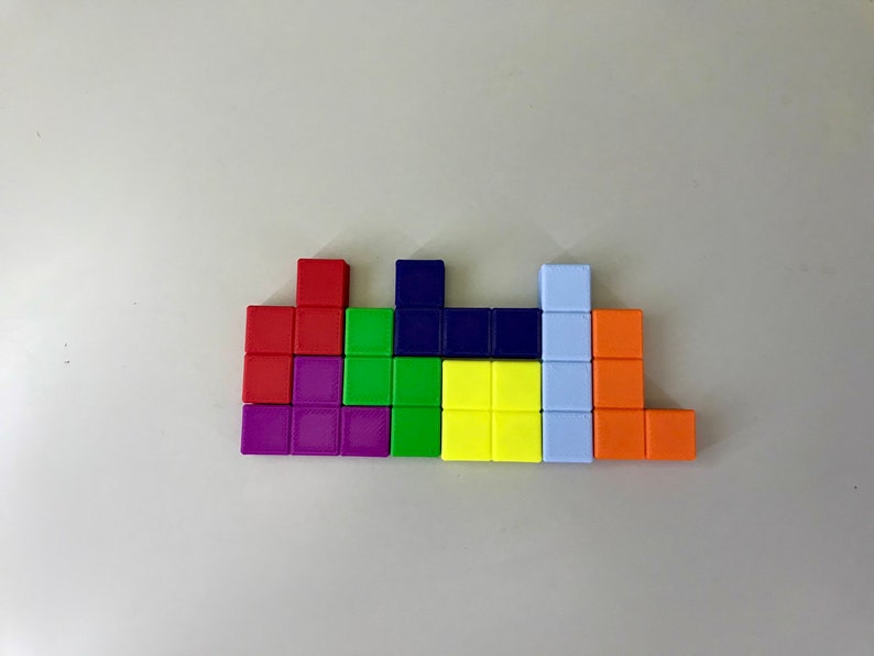 Imanes de nevera Tetris Decoración original Precios decrecientes Impresión 3d imagen 4