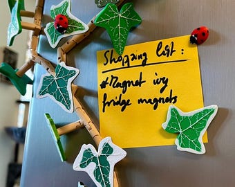 Ivy fridge magnet | 10 to 40 decorative magnets | Gift Idea