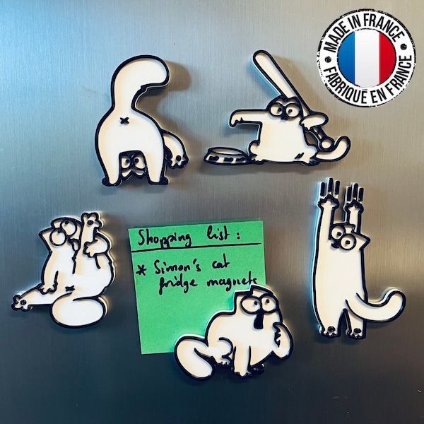 Simon's Cat | Cute Fridge Magnets | Different models | 3D printing